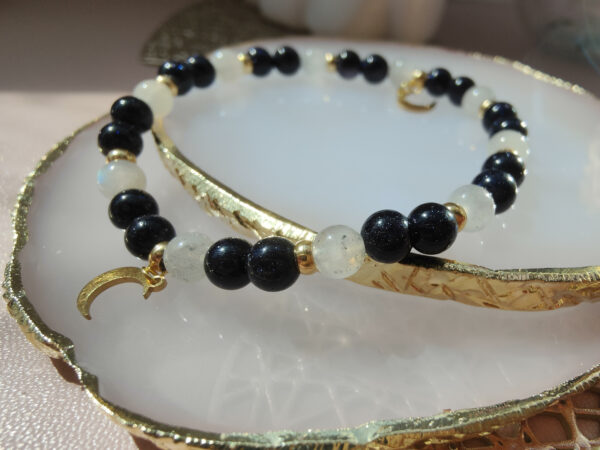 Notte Labradorite blanche & Aventurine noire – Image 2
