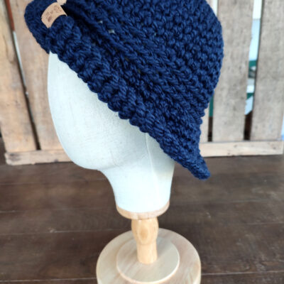 Chapeau d'hiver Mary (bleu marine)