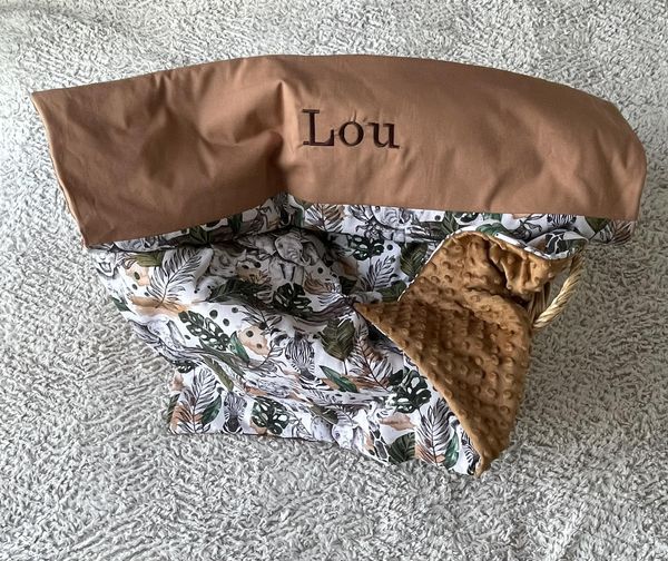 COUVERTURE MOLLETONNEE PERSONNALISEE 90X75cm