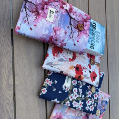 Pochette à livre molletonnée Fleurs