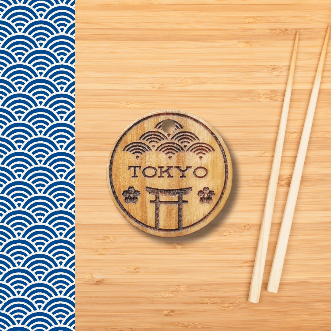 Médaille en bois japon