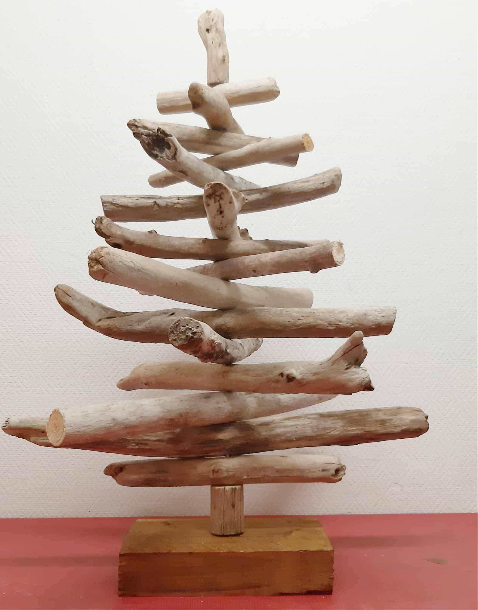 SAPIN DE NOEL EN BOIS FLOTTE 50CM