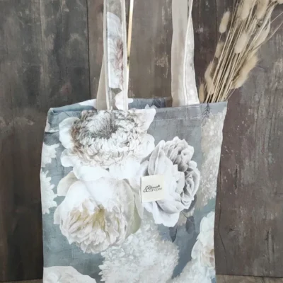 Tote bag Gris Pivoines