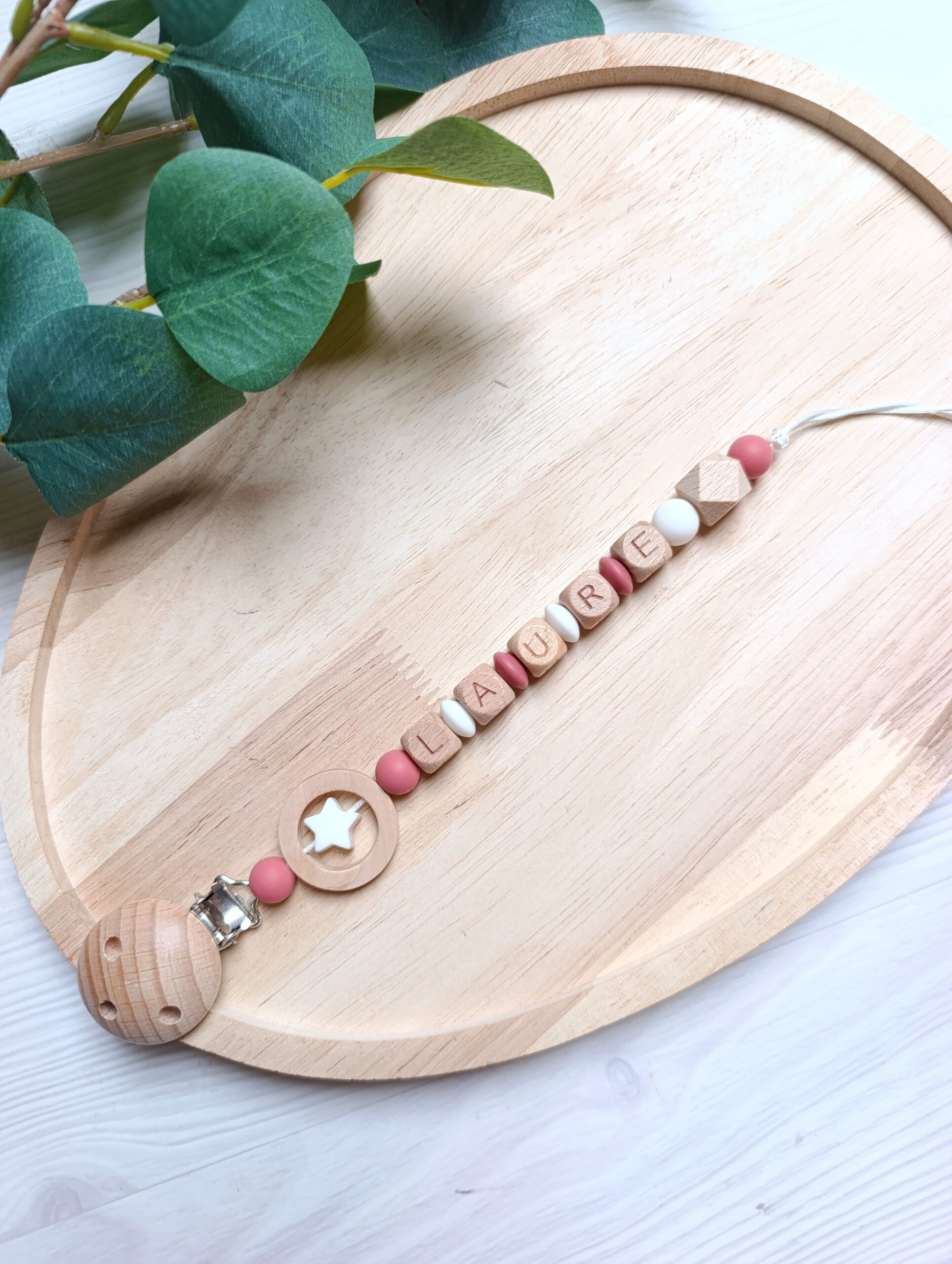 attache tetine étoile anneau