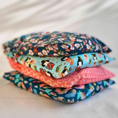 Bouillotte sèche déhoussable, Chaud & Froid (Motifs japonais)