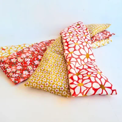 Bouillotte cervicale sèche déhoussable, grains de blé ou graines de lin BIO (Motifs 8)
