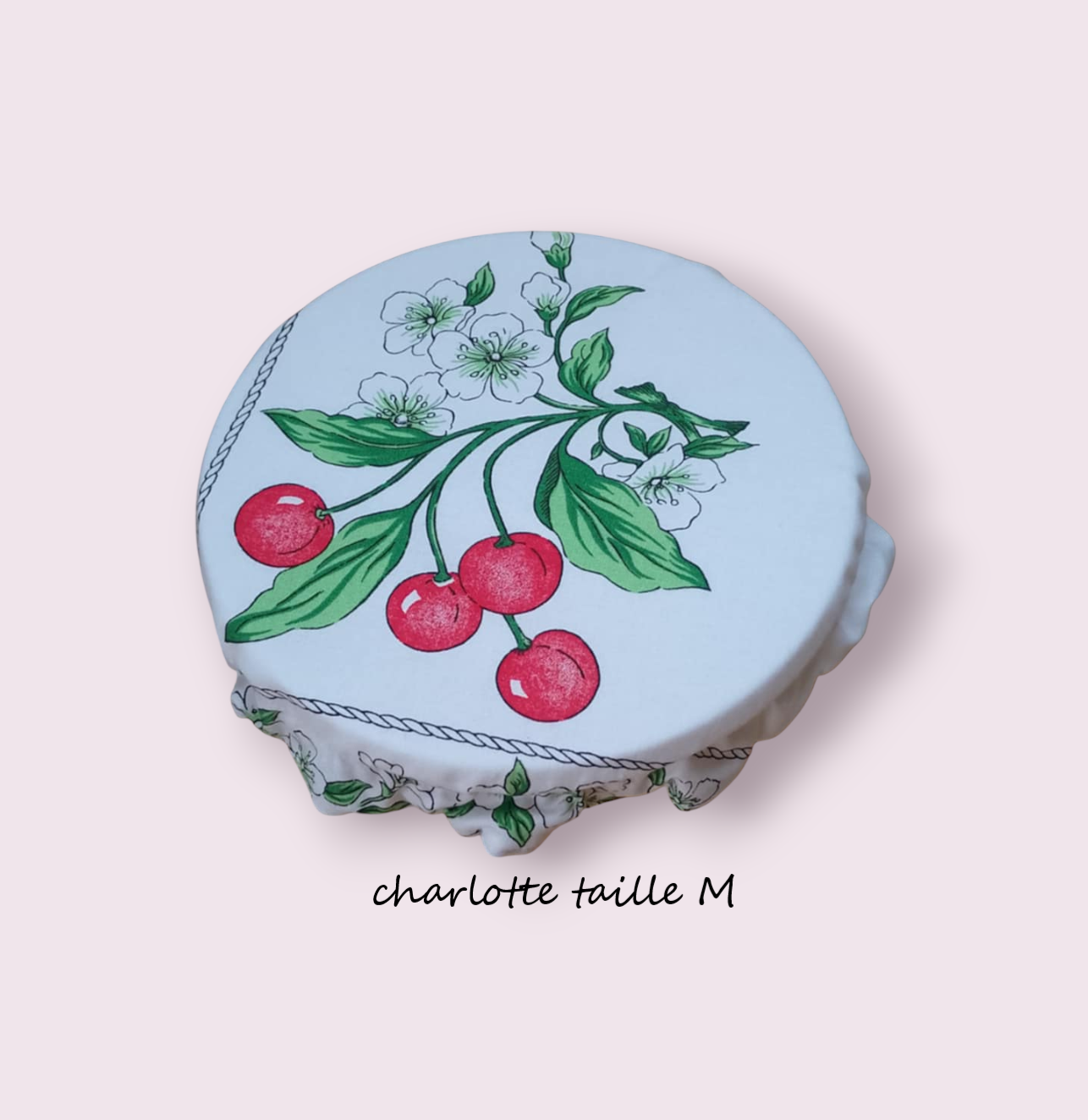 charlotte taille M, couvre plat coton doublé PUL certifié contact alimentaire modèles au choix – Image 2