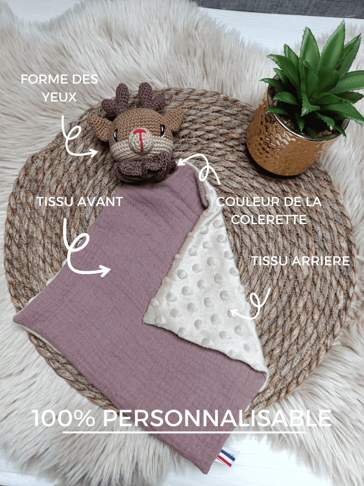 doudou crochet renne