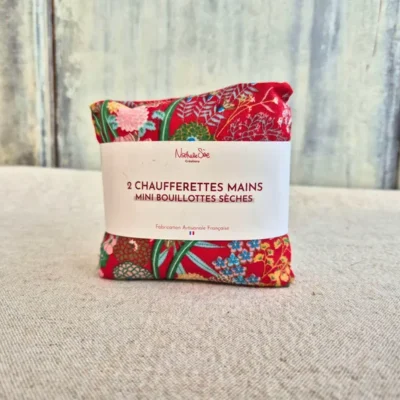 2 chaufferettes Mains en graines de Lin Bio - Mini Bouillottes (Motifs 1)