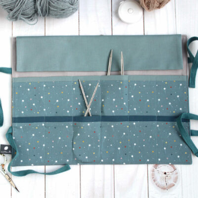 pochette tricot aiguilles circulaires