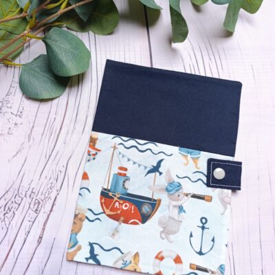 protège carnet de santé lapins bateaux