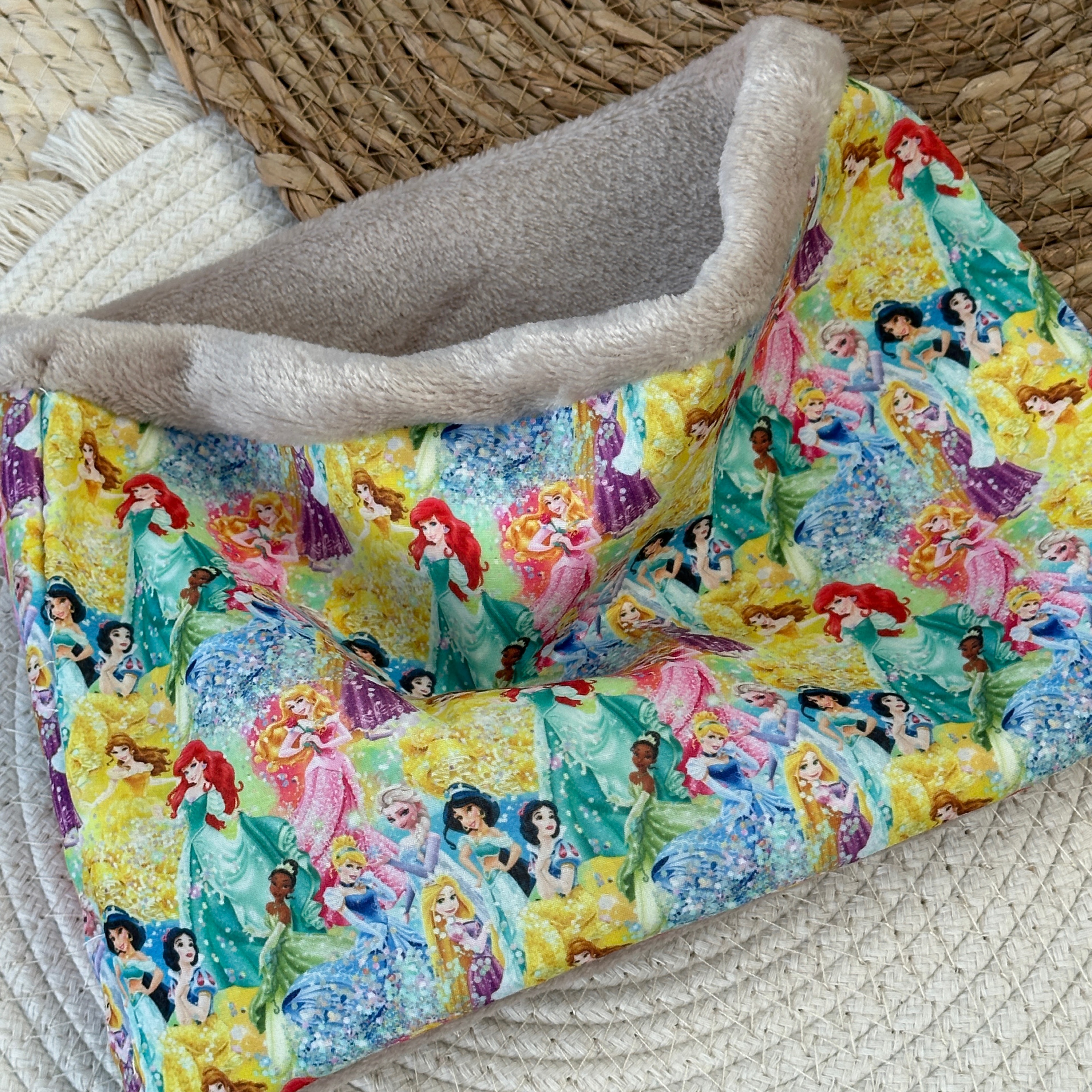 Snood fille princesses Disney en polaire tout doux et chaud - Ateliersdisa