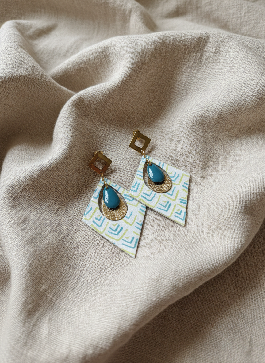 Boucles d'oreilles Trikōṇa