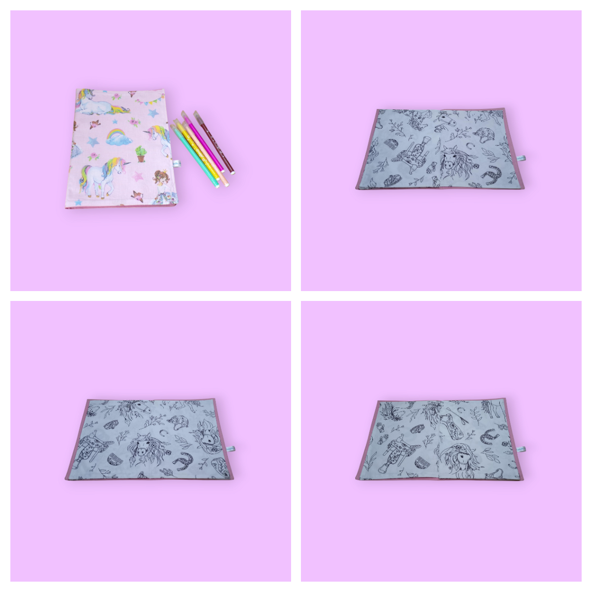 livre, cahier à colorier lavable, réutilisable plusieurs modèles au choix – Image 3