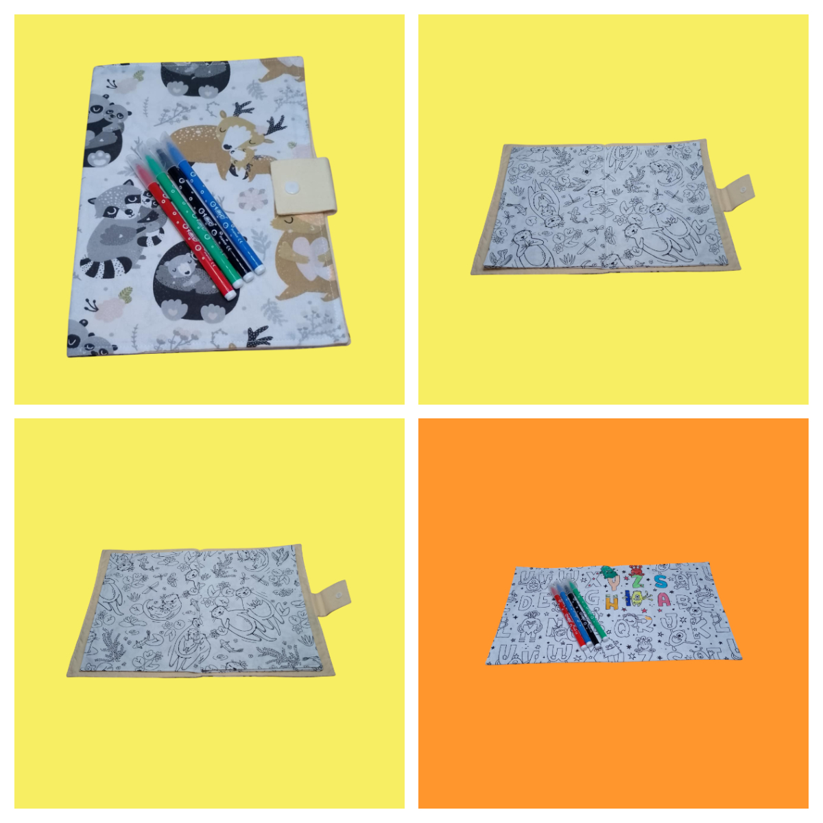 livre, cahier à colorier lavable, réutilisable plusieurs modèles au choix – Image 6