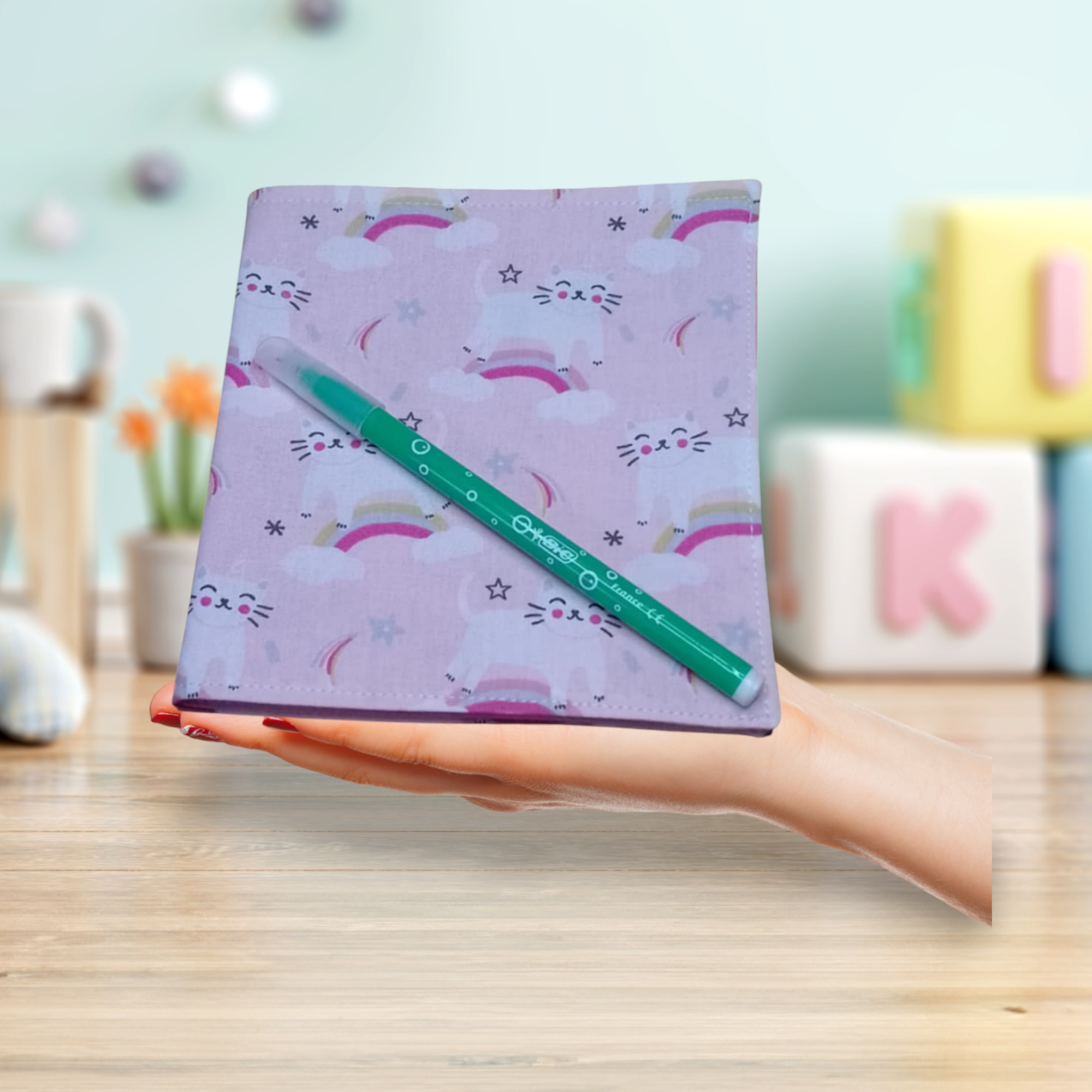 mini livre, cahier à colorier lavable, réutilisable plusieurs modèles au choix – Image 3