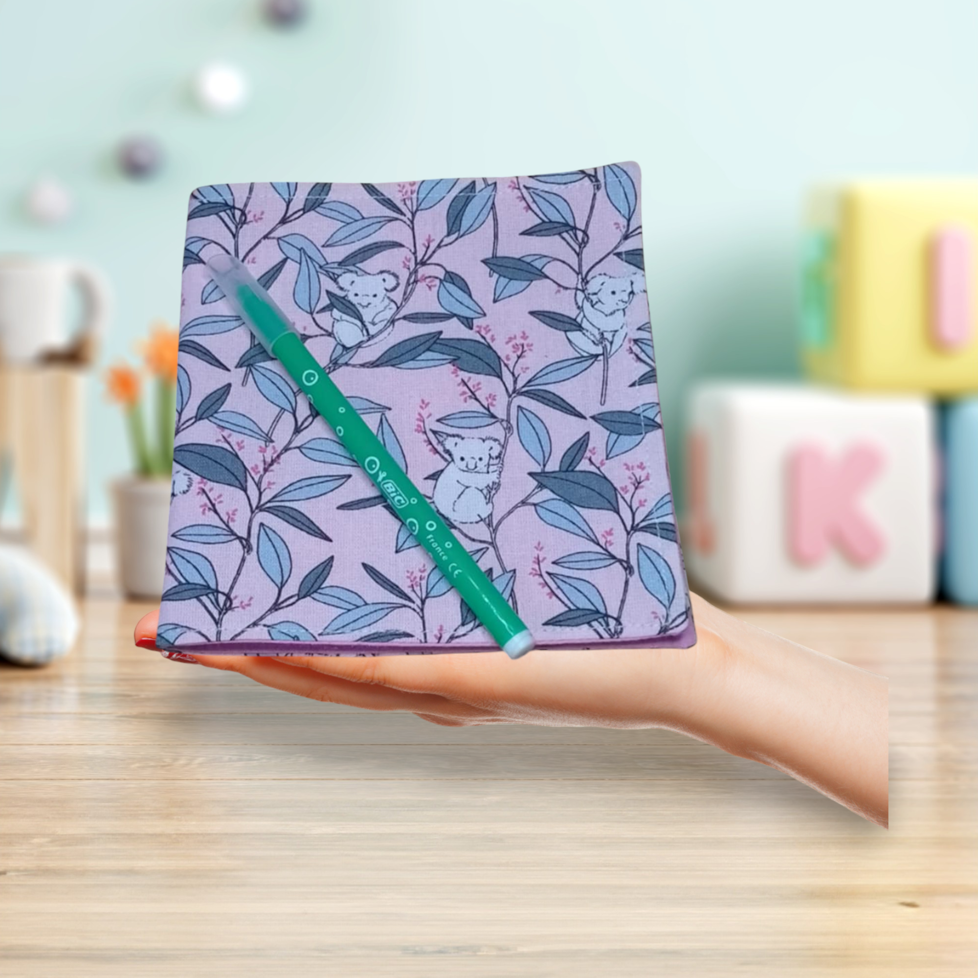 mini livre, cahier à colorier lavable, réutilisable plusieurs modèles au choix – Image 2
