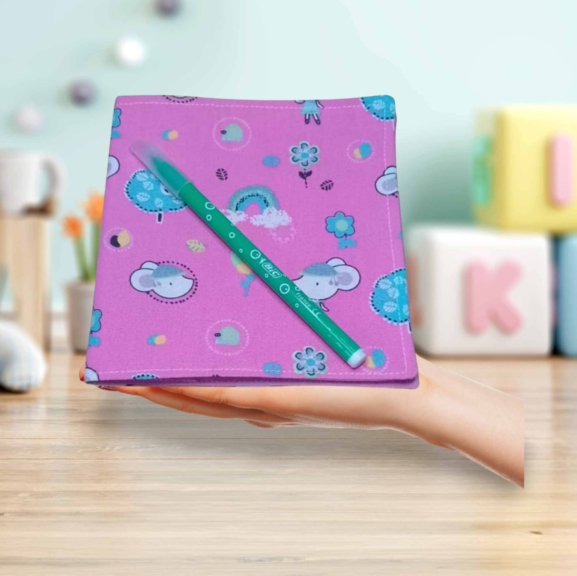 mini livre, cahier à colorier lavable, réutilisable plusieurs modèles au choix – Image 4