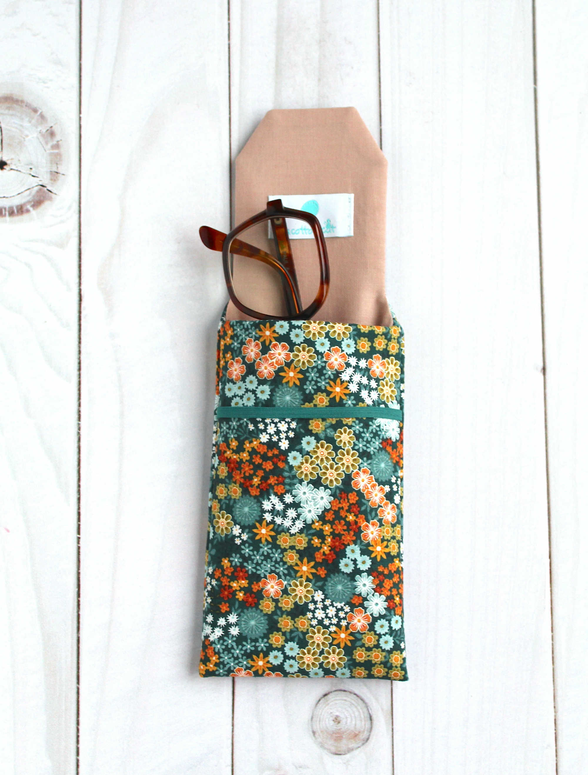 pochette lunettes fermeture elastique