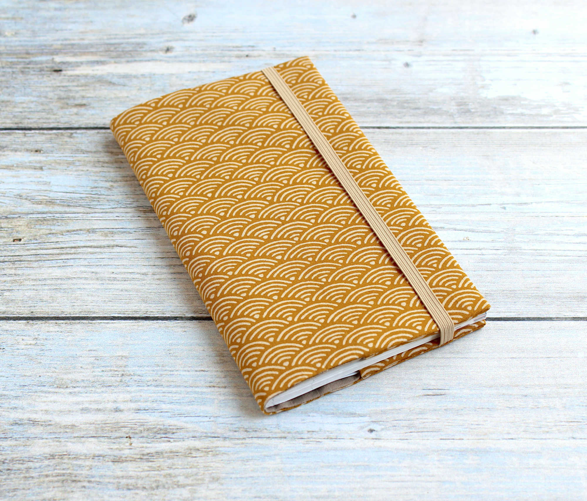 Porte chéquier tissu japonais, protège chéquier talon haut, étui chéquier portefeuille – Image 3