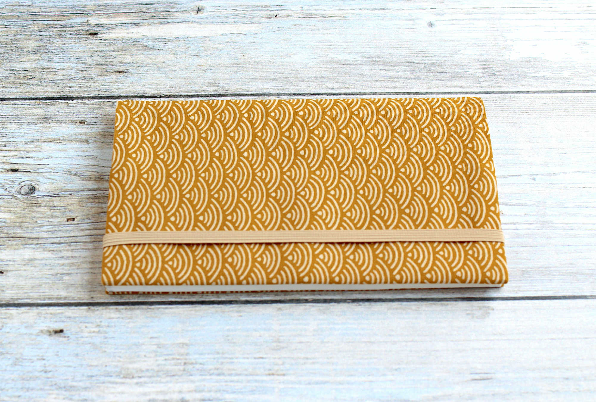 Porte chéquier tissu japonais, protège chéquier talon haut, étui chéquier portefeuille – Image 2