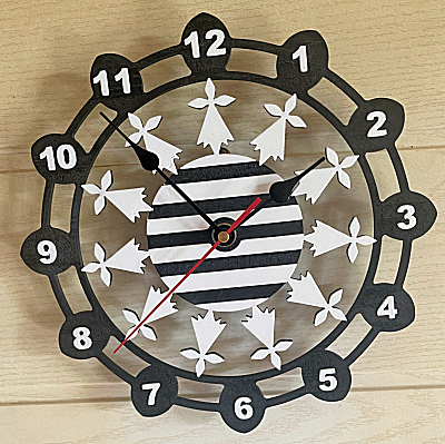 Pendule murale Drapeau Breton