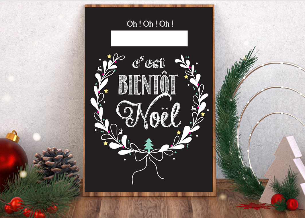 DIY Calendrier de l'Avent les lettres des lutins / kit (PDF à Imprimer) – Image 4