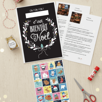 Kit Calendrier de l'Avent DIY : 24 Jours de Lettres de Lutins & Boîte aux Lettres Magique à Fabriquer (PDF à Imprimer)