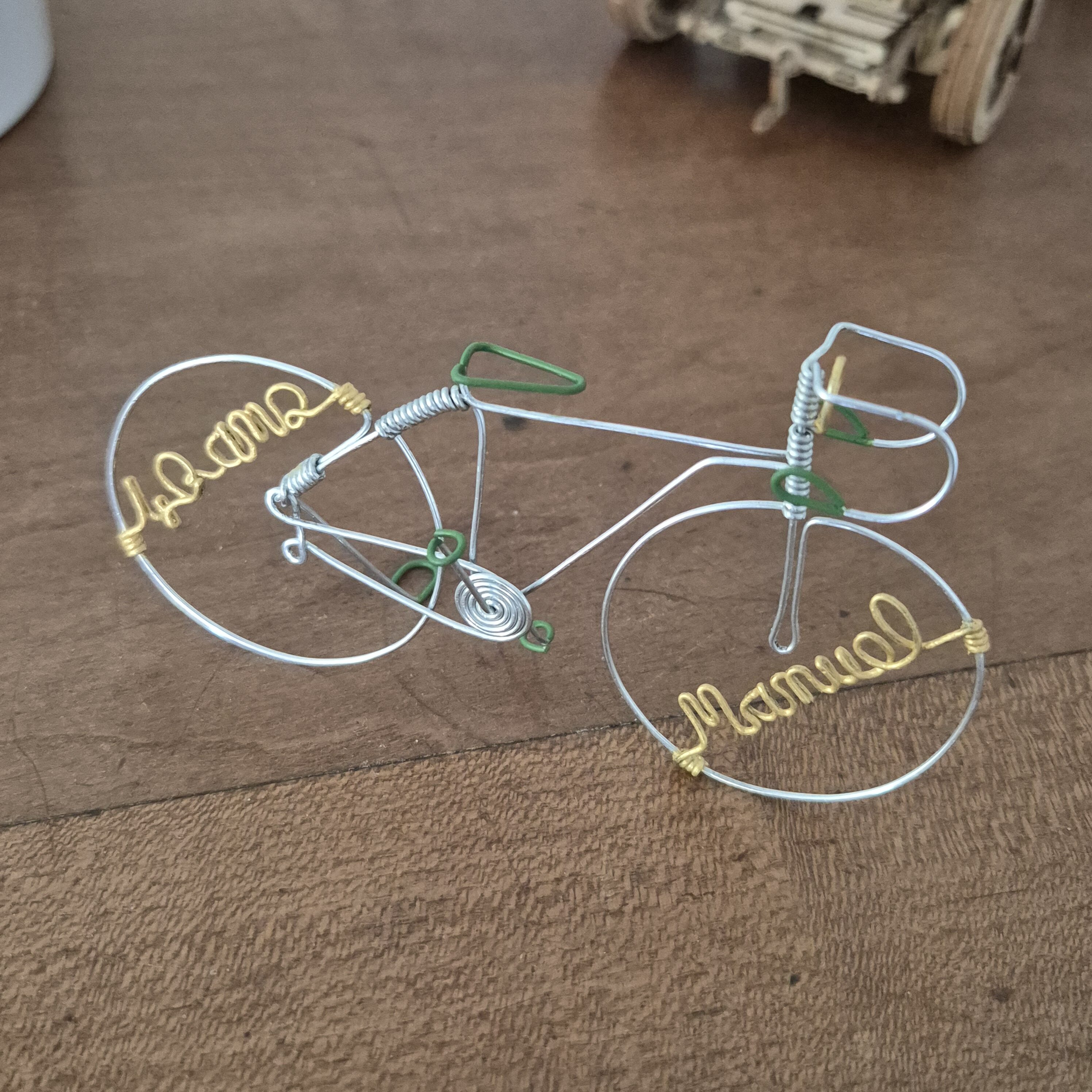 Vélo miniature personnalisé, cadeau avec message – Image 2