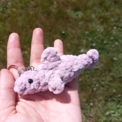 Porte-clé "poisson mauve"