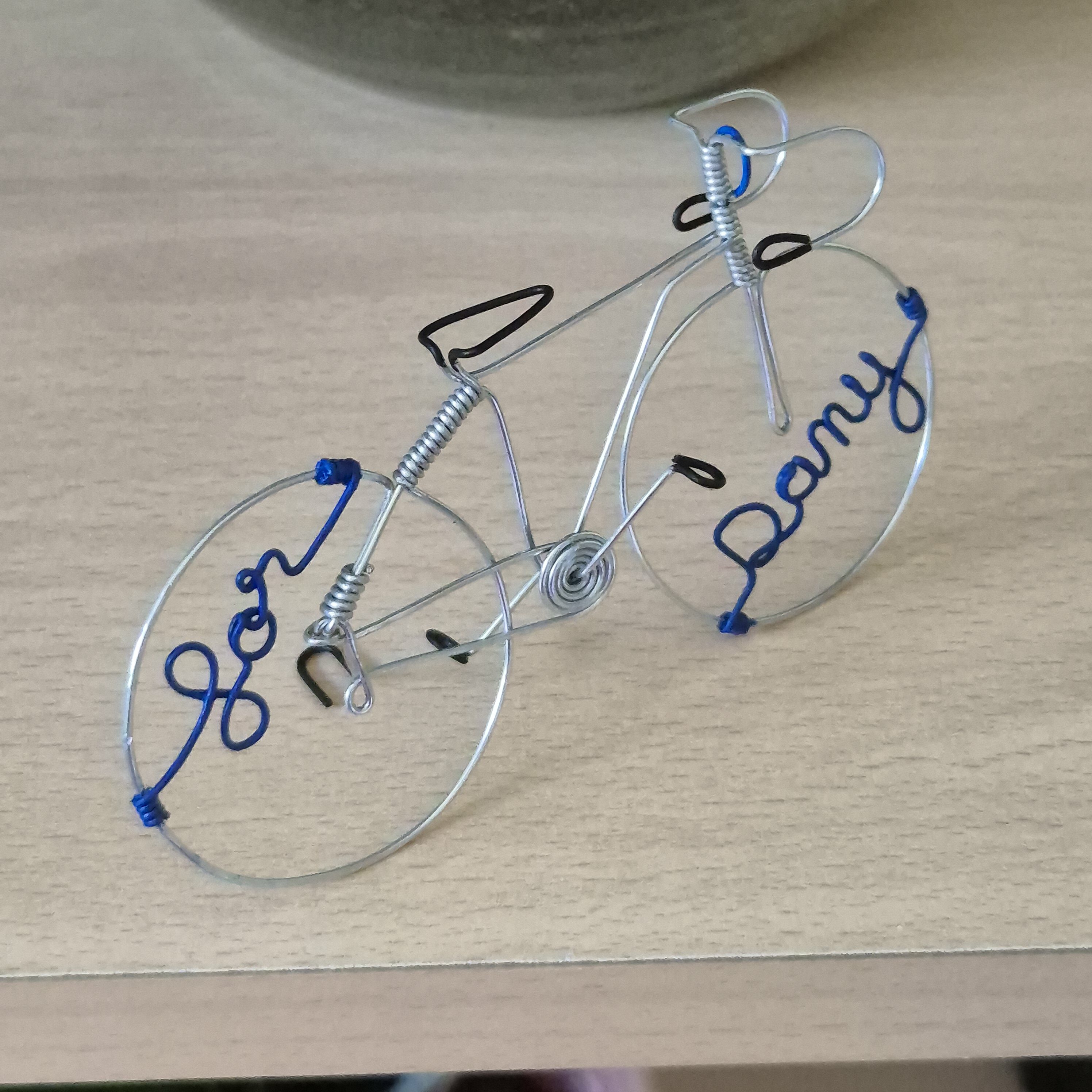Vélo miniature personnalisé, cadeau avec message – Image 6