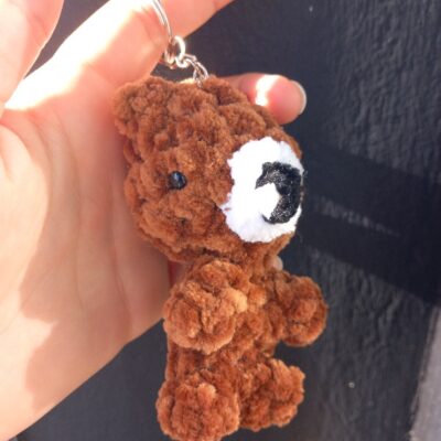 Porte-clé "ours chocolat"