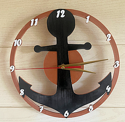 Pendule murale Ancre marine