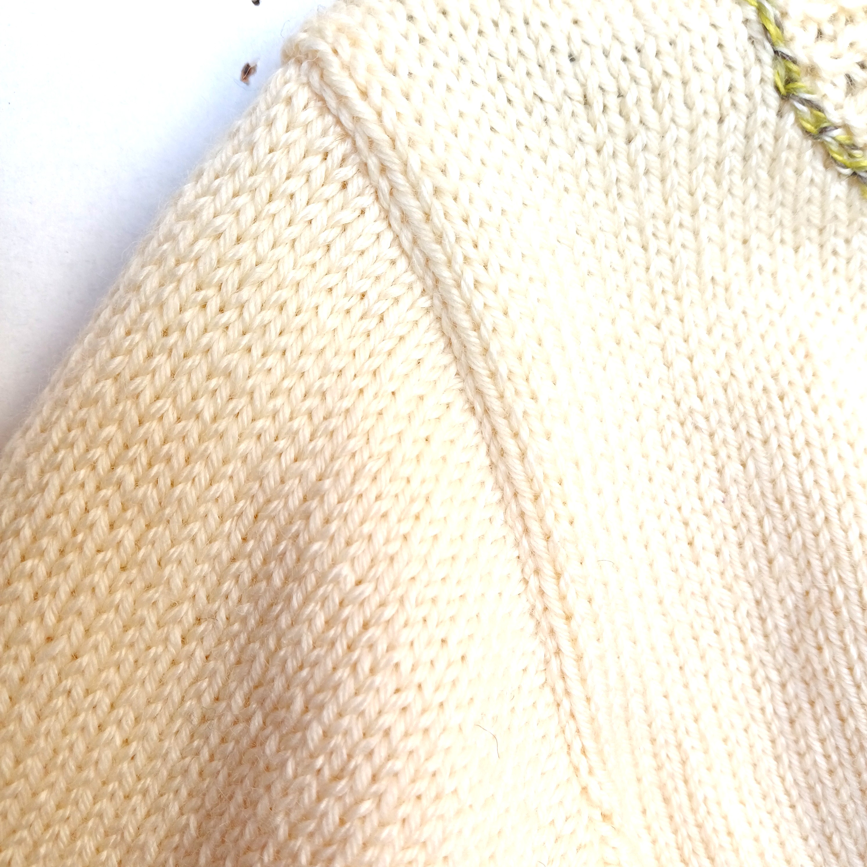 Gilet tricot pour bébé, fait main, en laine, avec des poules, taille 1 an – Image 8