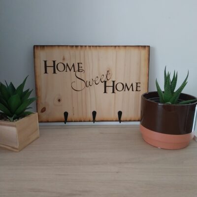 Accroche clé mural bois