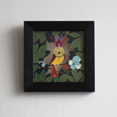 oiseau indien une branche, bird in a tree