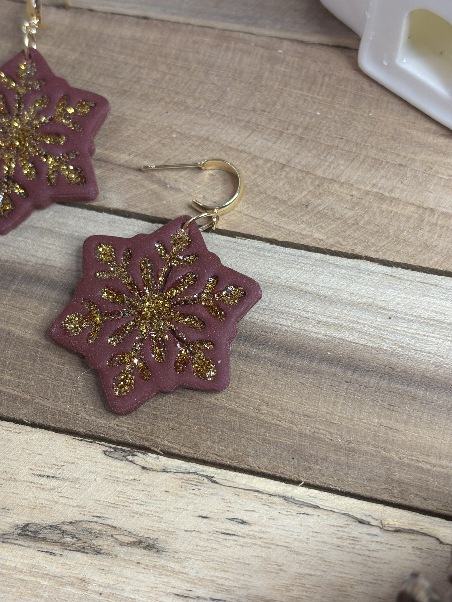 ❄️ Boucles d'oreilles flocons de neige ❄️ – Image 2