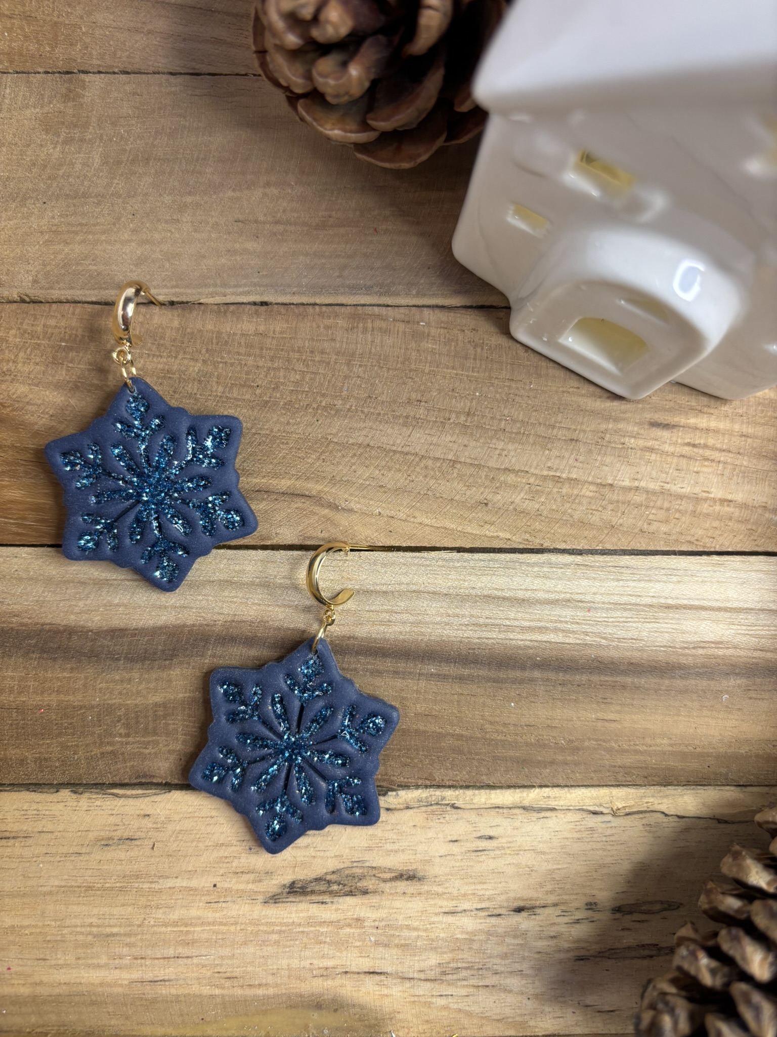 ❄️ Boucles d'oreilles flocons de neige ❄️ – Image 5