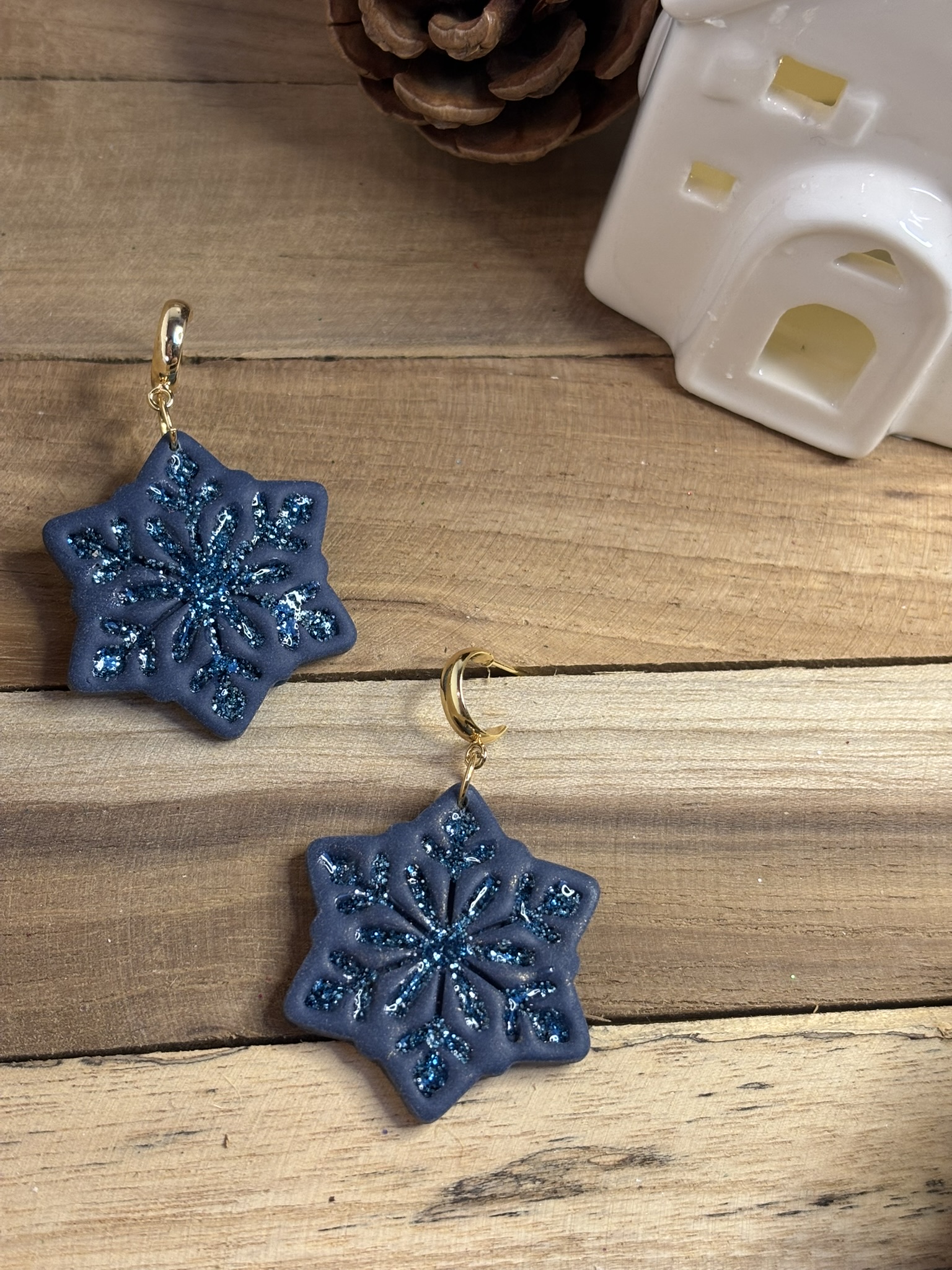 ❄️ Boucles d'oreilles flocons de neige ❄️ – Image 7