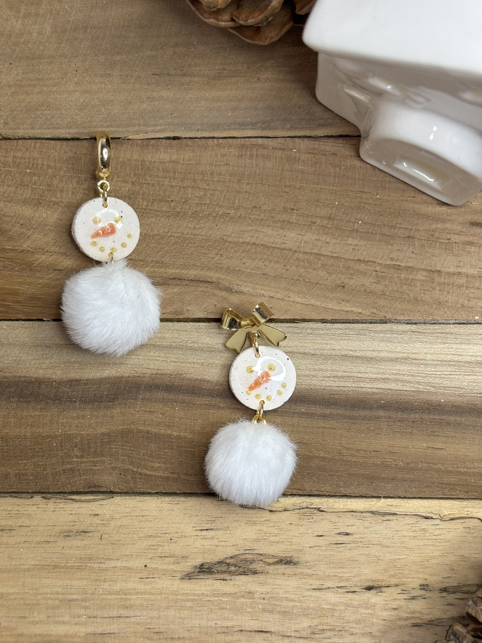 ☃️ boucles Bonhomme à pompon ☃️ – Image 4