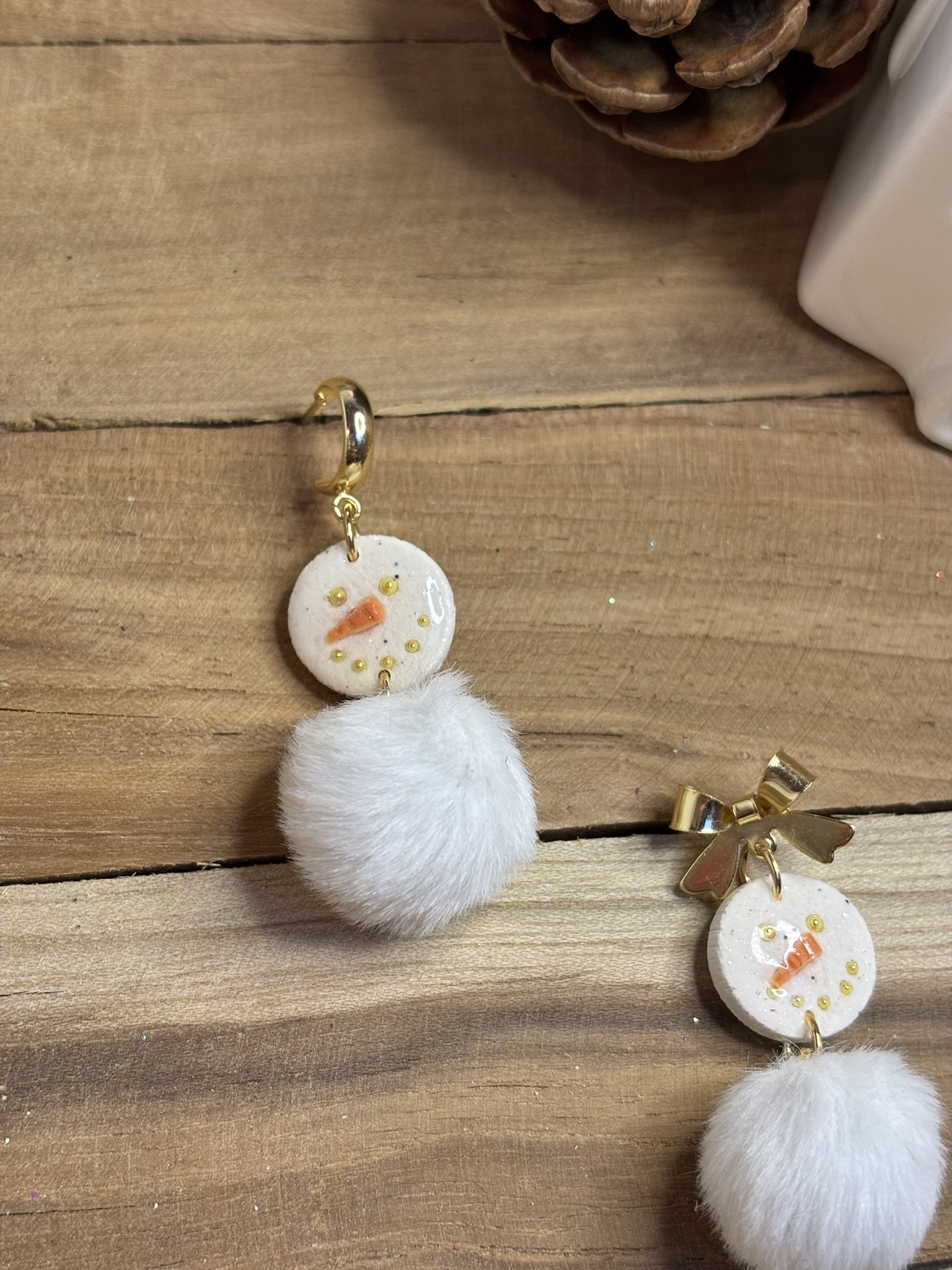 ☃️ boucles Bonhomme à pompon ☃️ – Image 3