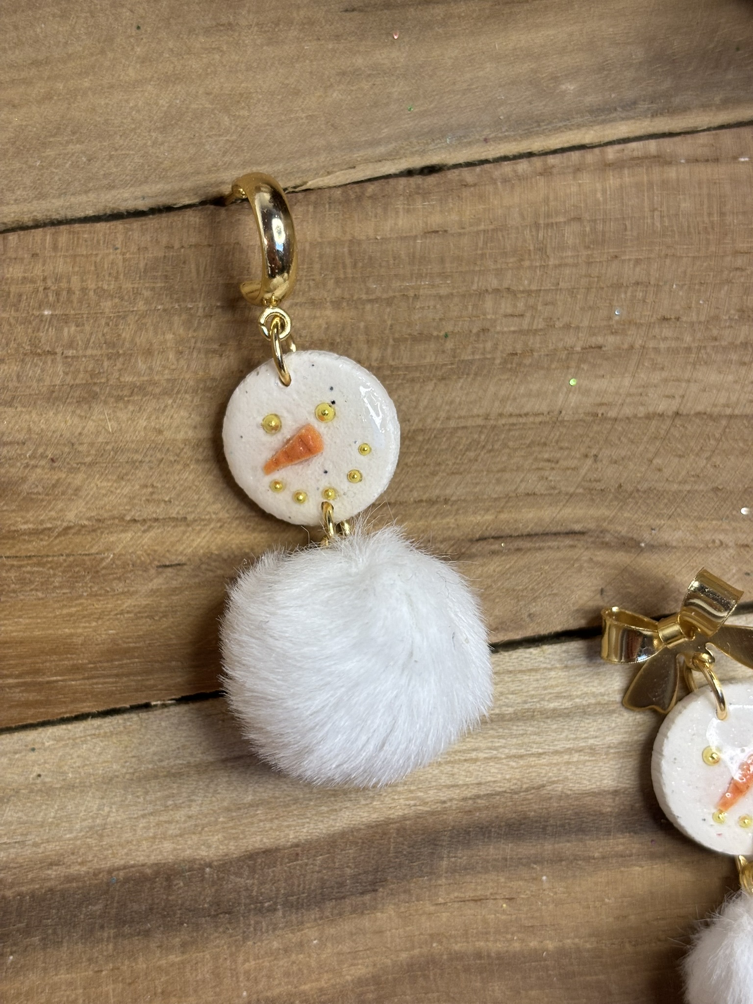 ☃️ boucles Bonhomme à pompon ☃️ – Image 2