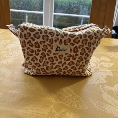 Trousse de toilette Léopard grande capacité