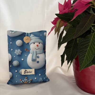 Pochette à livres bonhomme de neige