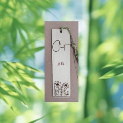 Marque-page citation bois