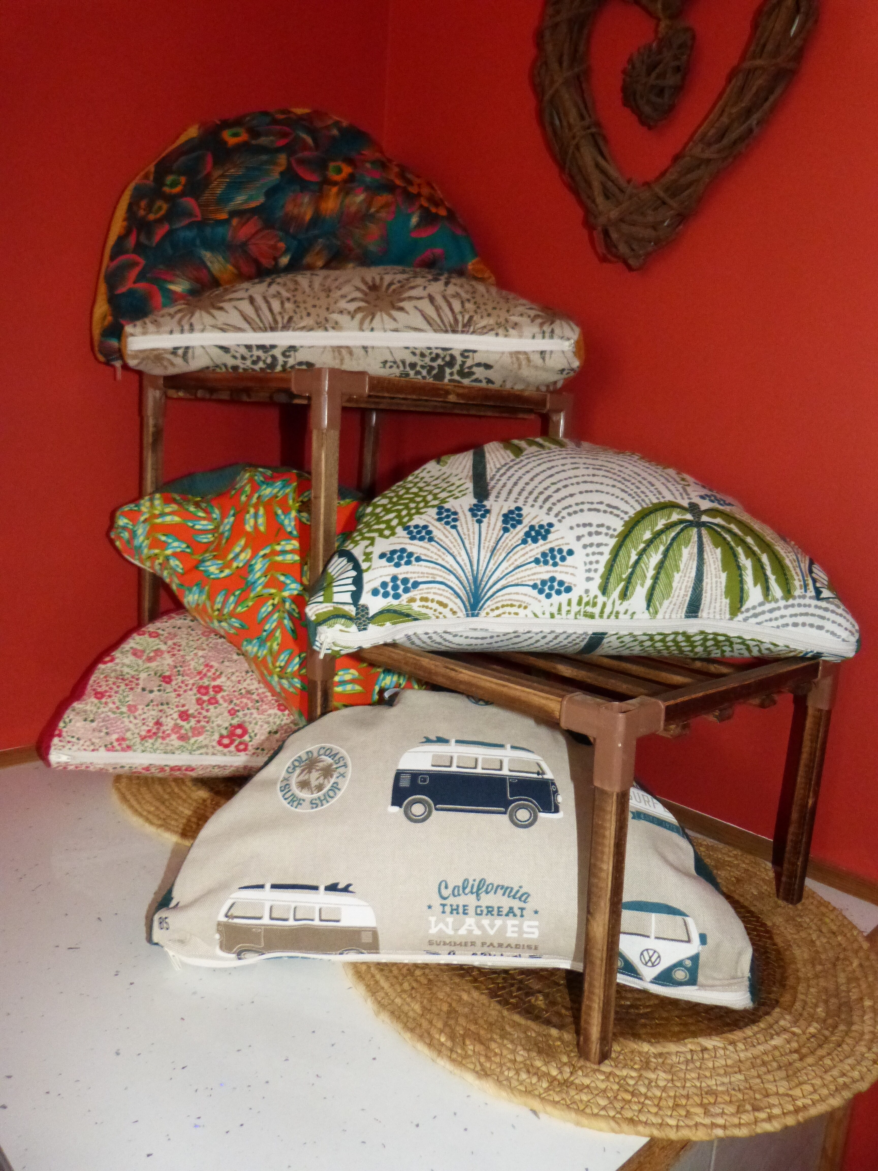 Coussin méditation demi-lune