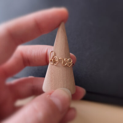 Bague jonc avec message personnalisable