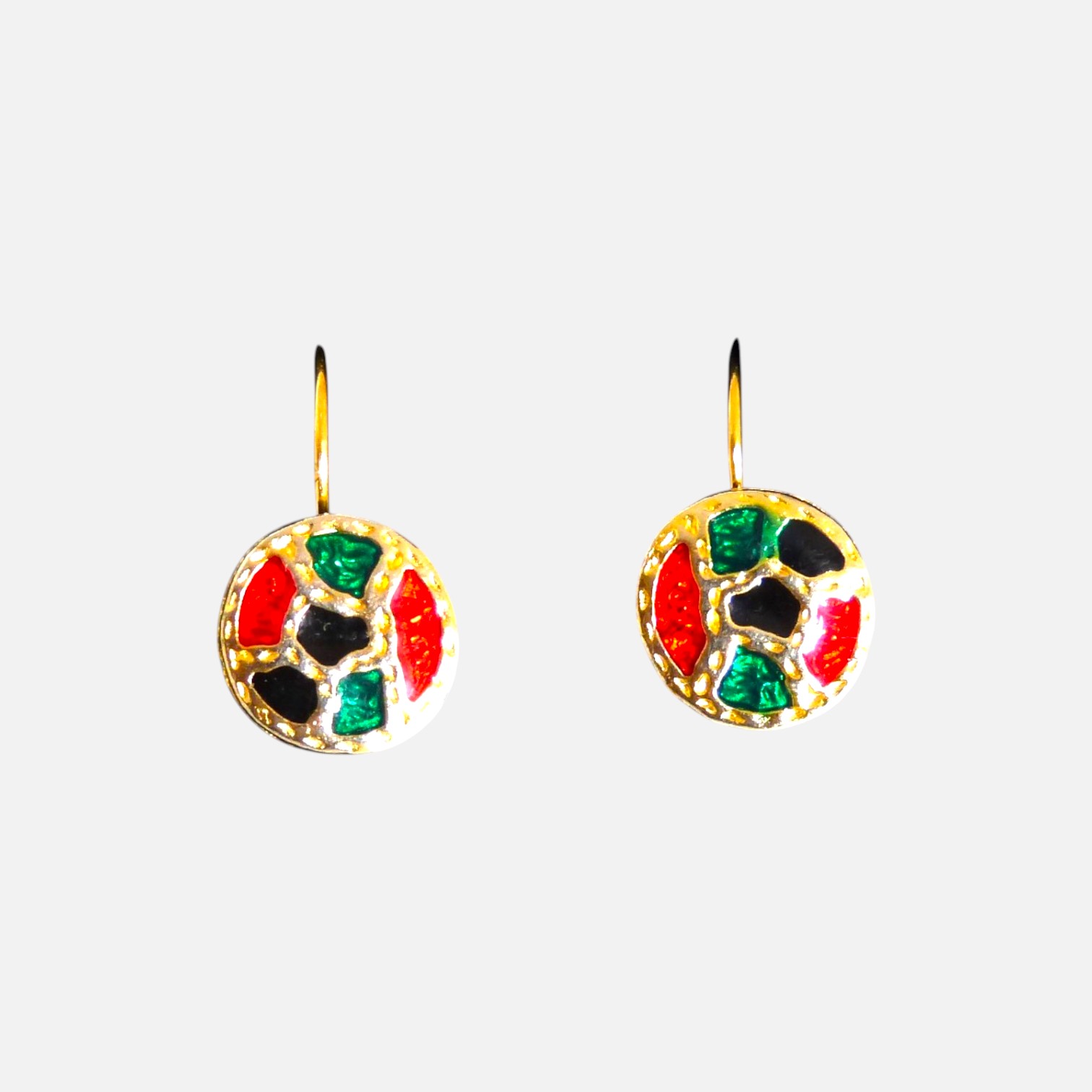 Boucles d’oreilles Mosaïque de couleurs – Image 2