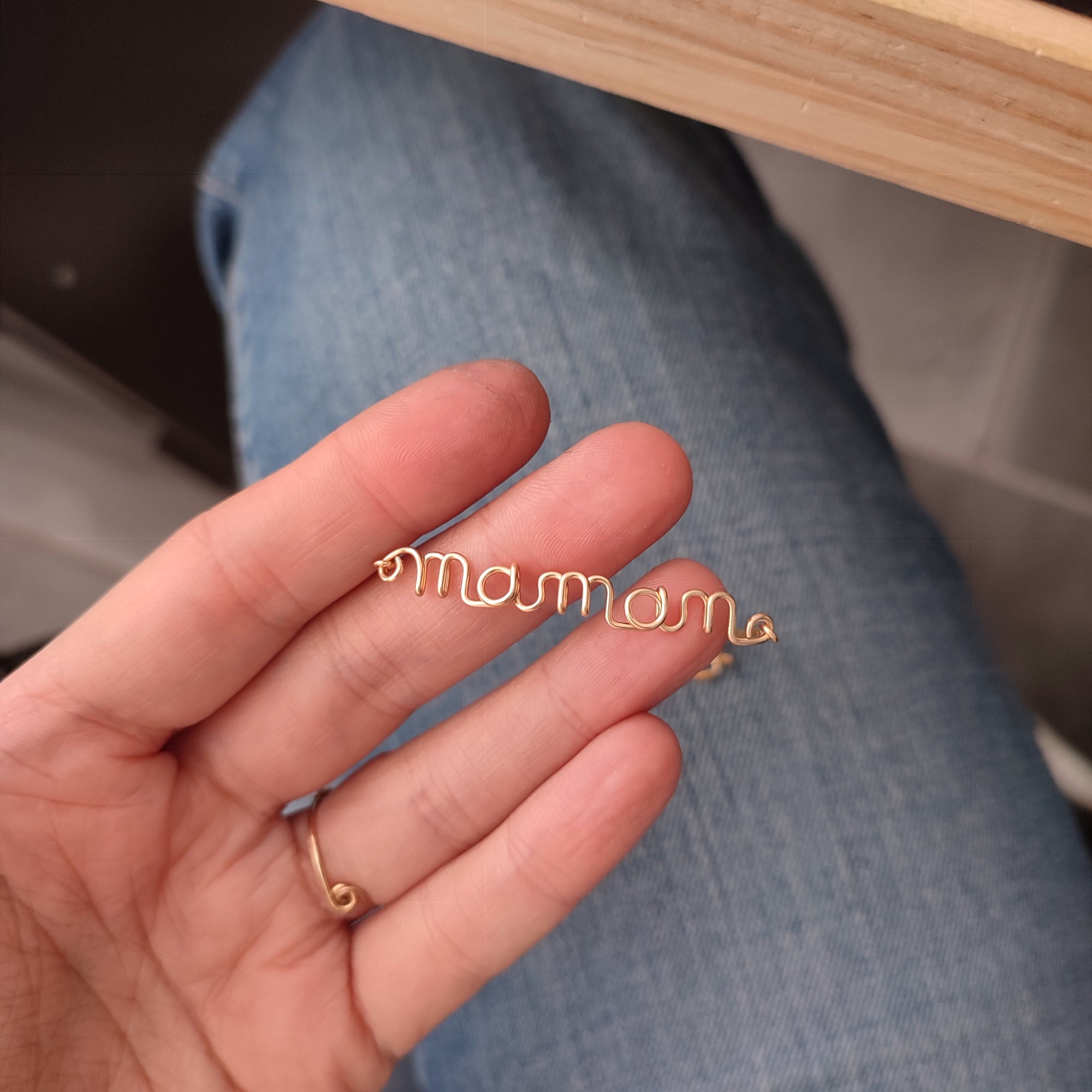 Bracelet message personnalisable – chaîne ajustable – Image 4