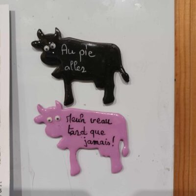 Lot magnets humour vache